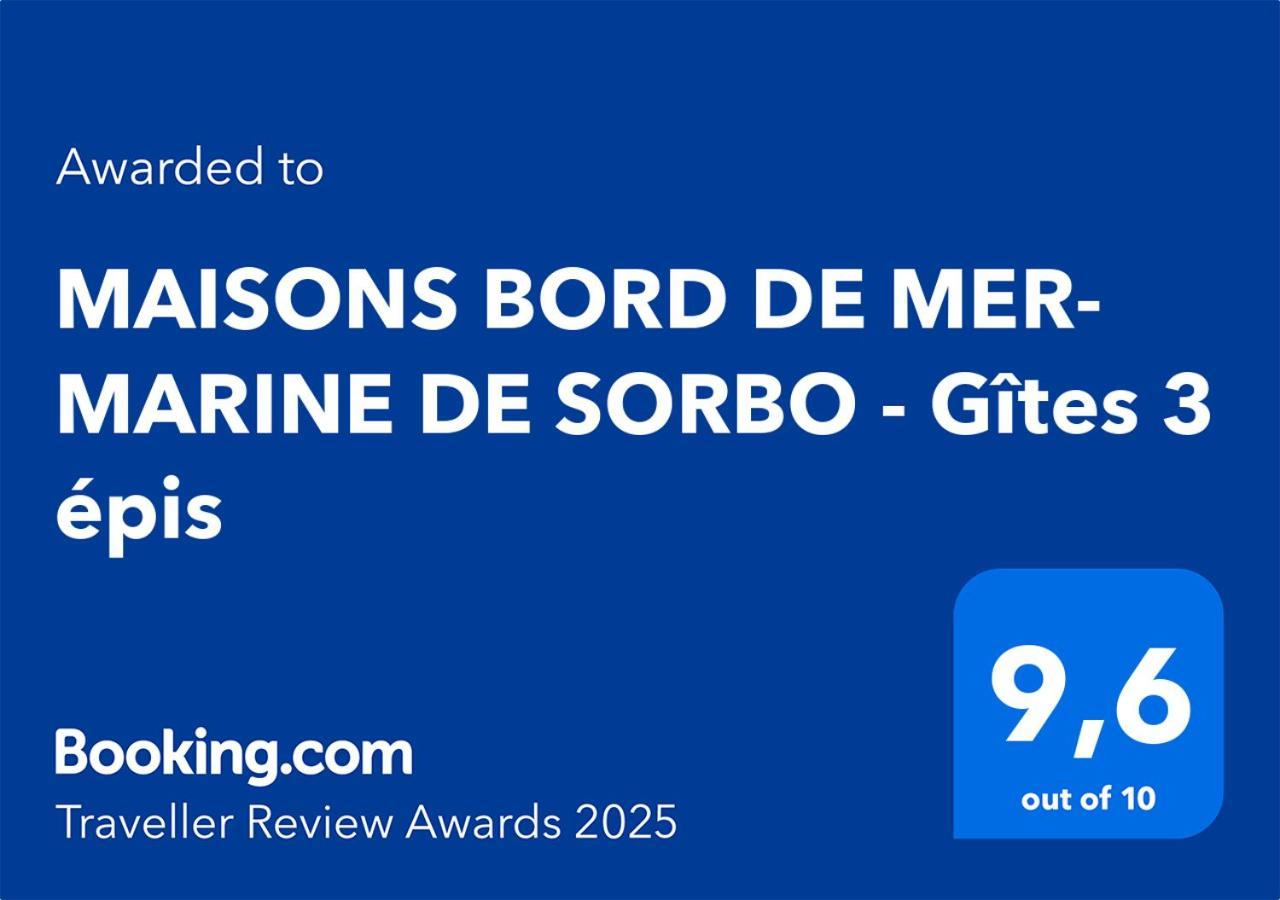 Maisons Bord De Mer- Marine De Sorbo - Gites 3 Epis Pinarellu  Luaran gambar